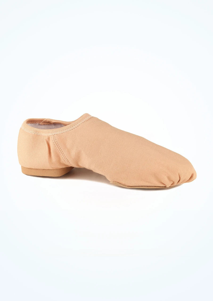 So Danca Canvas Split Sole Jazz Shoe - Nude 4 So Danca Canvas Split Sole Jazz Shoe - Nude - Image 2