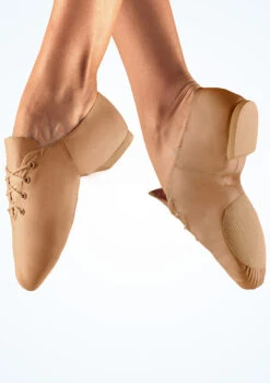 So Danca Split Sole Leather Jazz Shoe - Nude -dance costume jze 09 so danca split sole leather jazz shoe nude brown main image T 29374.1698810918