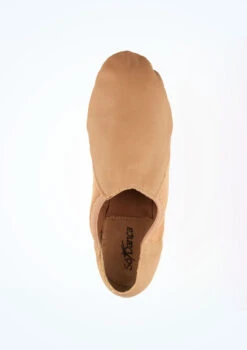 So Danca Split Sole Stretch Jazz Shoe - Tan -dance costume jze 45 so danca split sole stretch jazz shoe tan brown no2 83723.1678885802