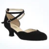 Merlet Badras Ballroom Shoe 1.75" -dance costume mlbad black front 66246.1683587705