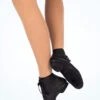 Merlet Galaxy Boot Split Sole Jazz Shoe -dance costume mlgalax black front 06778.1683587729