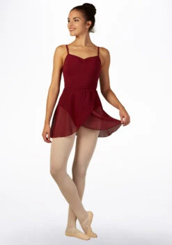 Move Dance Tilly Midi Wrap Dance Skirt -dance costume mo r0012 move tilly midi wrap dance skirt red front 81730.1678884594