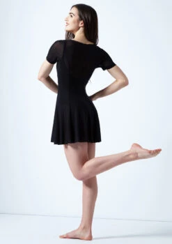 Move Dance Ceres Short Sleeve Lyrical Dress -dance costume mo r0217 move dance ceres short sleeve lyrical dress black back 13093.1678884645