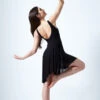 Move Dance Larissa High Split Lyrical Dress -dance costume mo r0222 move dance larissa high split lyrical dress black back 12399.1678884660