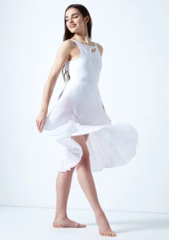 Move Dance Thalassa Cut Out Lyrical Dress 19 Move Dance Thalassa Cut Out Lyrical Dress -dance costume mo r0223 move dance thalassa cut out lyrical dress white front 90876.1678884664