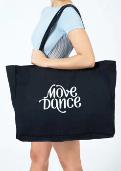 Move Dance Woven Tote Bag 19 Move Dance Woven Tote Bag -dance costume moa0401 black front t 93503.1698711804