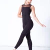 Move Dance Eden Open Back Mesh Catsuit -dance costume moc0619 black front 2 91312.1698711815
