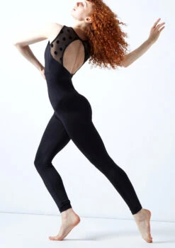 Move Dance Ariella Open Back Catsuit -dance costume moc0636 black back 1t 43954.1692921180