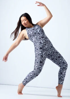 Move Dance Onyx Cross Back Unitard - Dimensions -dance costume moc0901 blackwhite front 2 06343.1678928425