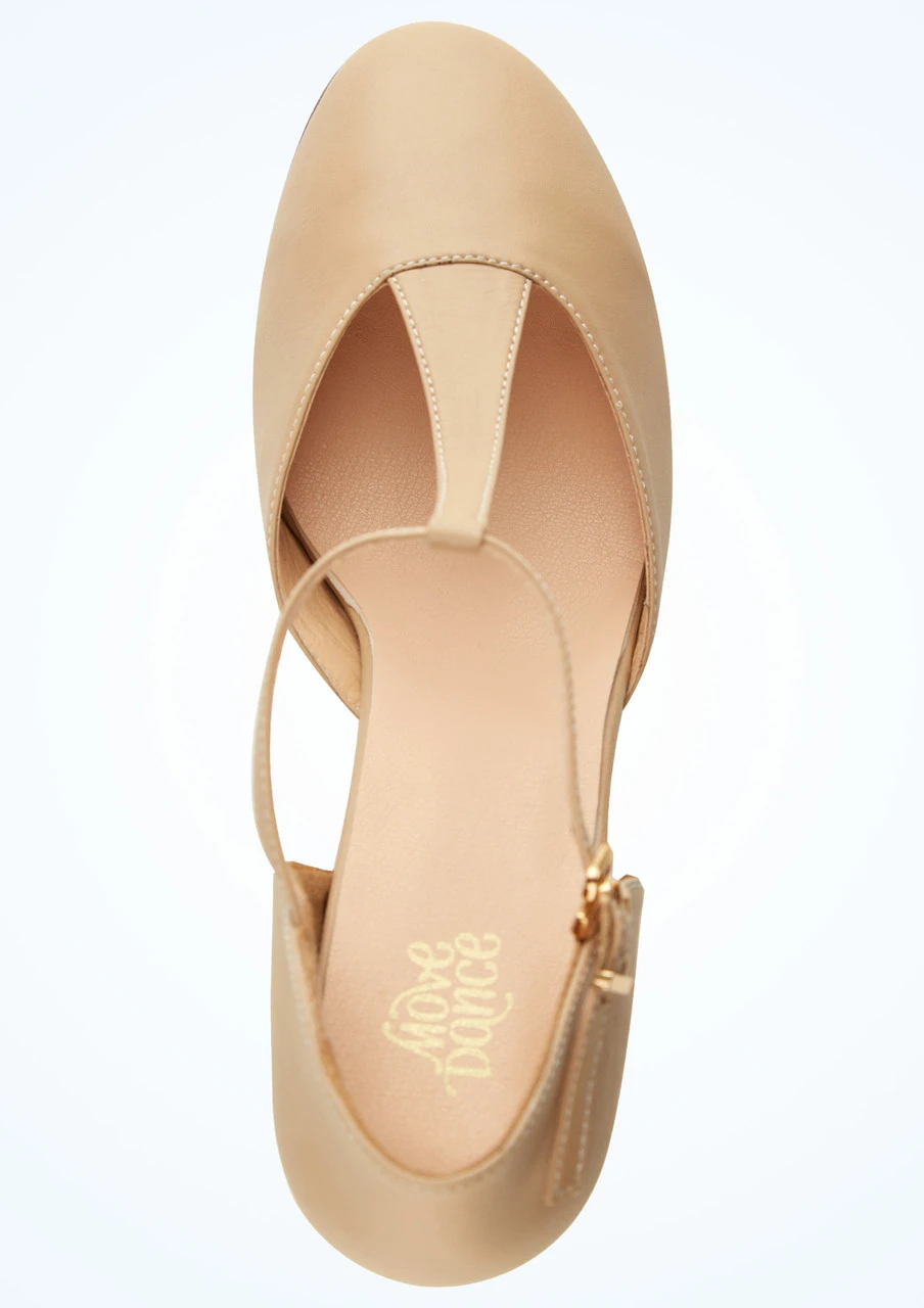 Move Dance Erika T-Bar Character Shoe 3" - Nude 4 Move Dance Erika T-Bar Character Shoe 3" - Nude - Image 2