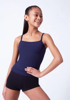 Move Dance Danette Camisole Biketard -dance costume mol5112 navy close up front 12476.1683933611