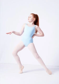Move Dance Terri Girls Yoke Neck Leotard 12 Move Dance Terri Girls Yoke Neck Leotard -dance costume mol5141 blue front 1 18687.1689206261