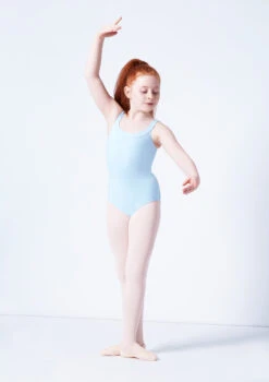 Move Dance Terri Girls Yoke Neck Leotard 13 Move Dance Terri Girls Yoke Neck Leotard -dance costume mol5141 blue front 2 76570.1689206261