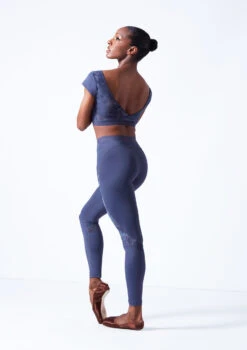 Move Dance Priya Dance Leggings -dance costume mop0637 petrol blue back 42040.1683070158