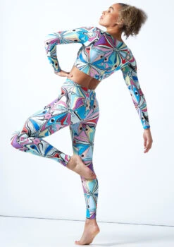 Move Dance Venus High Waisted Leggings - Marble -dance costume mop0908 mar back 1 60621.1678884560