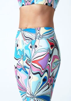 Move Dance Venus High Waisted Leggings - Marble -dance costume mop0908 mar close up front 1 47086.1678884559