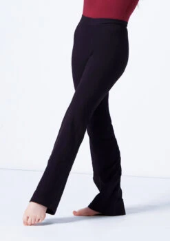 Move Dance Robyn Kids Jazz Pants -dance costume mop5002 black front t 39419.1695433072
