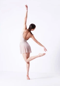 Move Dance Eliana Mock Wrap Skirt 13 Move Dance Eliana Mock Wrap Skirt -dance costume mor0028 latte back 12922.1681806918