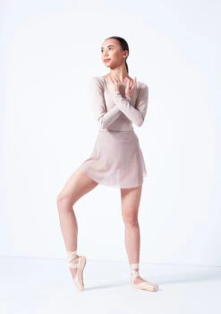 Move Dance Wren Mini Ballet Skirt -dance costume mor0029 latte front 1 32857.1681806917