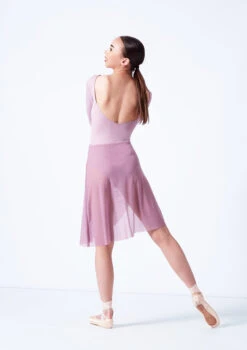 Move Dance Vanessa Gathered Long Skirt -dance costume mor0032 frenchmauve back 43892.1681806937