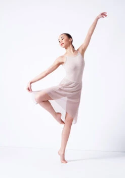 Move Dance Leilani High Low Skirt -dance costume mor0036 latte front 2 02071.1681806956