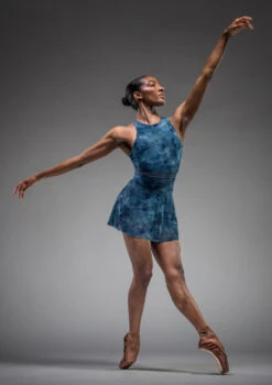 Move Dance Lourdes Hipster Mesh Skirt -dance costume mor0645 dark blue front 4 16977.1690548971