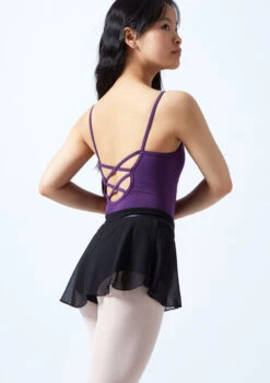 Move Dance Adeline Teen Skirted Short -dance costume mor5015 black back 1 26211.1695433072