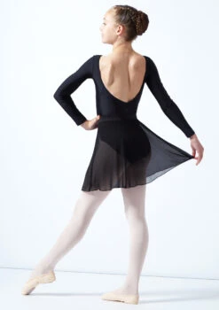 Move Dance Teen Adaline Chiffon Skirt -dance costume mor5023c blk back 1 67666.1678884755