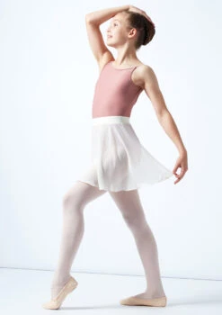 Move Dance Teen Adaline Chiffon Skirt -dance costume mor5023c ivory front 1 14985.1678884755
