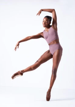 Move Dance Lorien Zip Crop Top -dance costume mos0602 orchid pink front 1 35816.1683070441