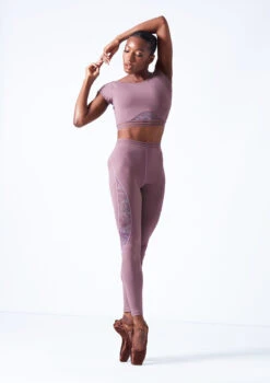 Move Dance Priya Dance Leggings -dance costume mos0603 orchid pink front 1 65550.1683070157