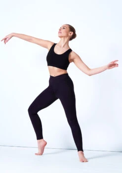 Move Dance Katie Bra Top -dance costume moz0227tur black front 2 94145.1678884893