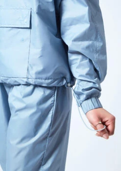 Move Dance Regina Heat Retention Jacket 13 Move Dance Regina Heat Retention Jacket -dance costume moz0400 paleblue close up front 1 93859.1678884932