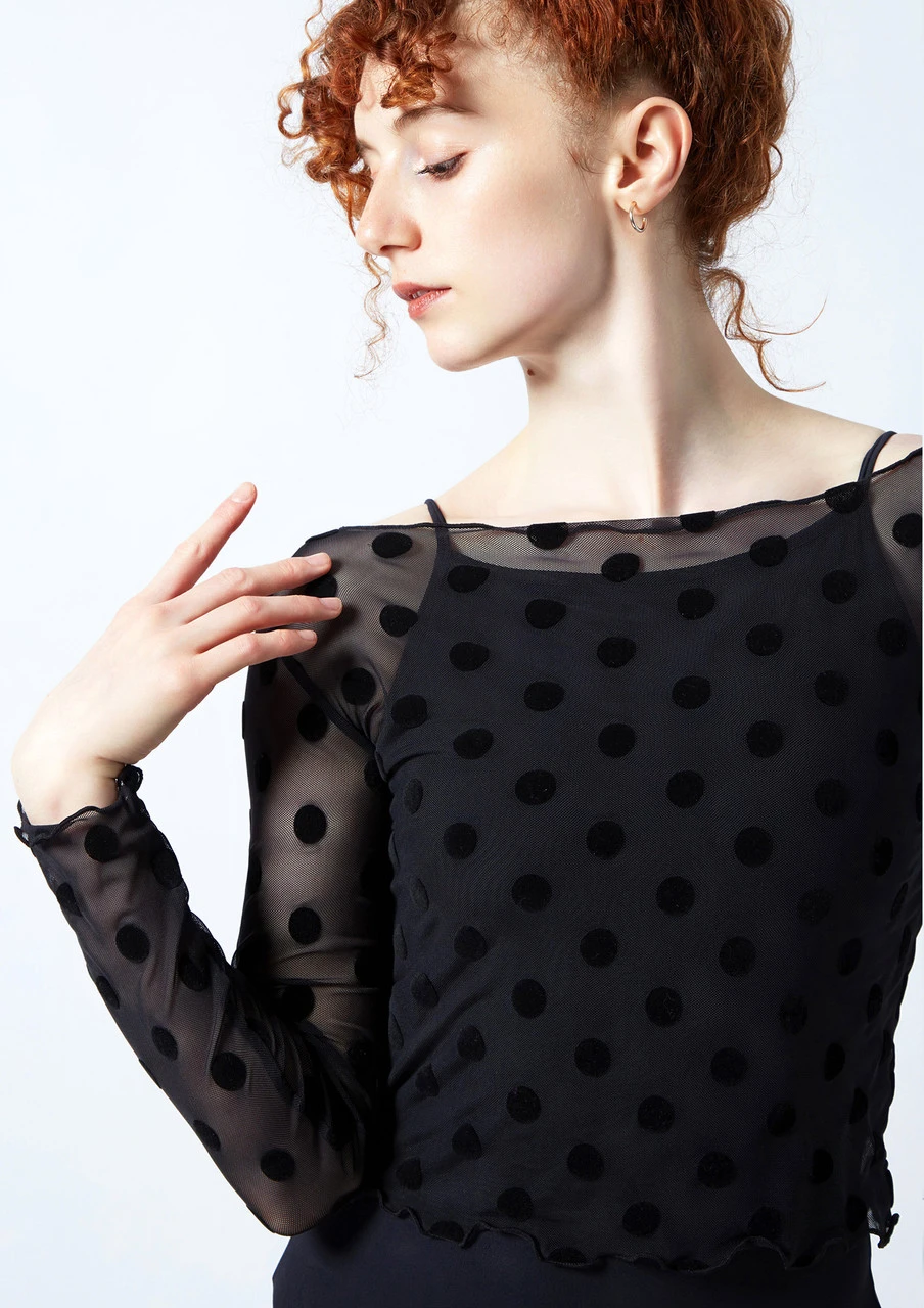 Move Dance Victoria Sheer Mesh Crop Top 7 Move Dance Victoria Sheer Mesh Crop Top - Image 5