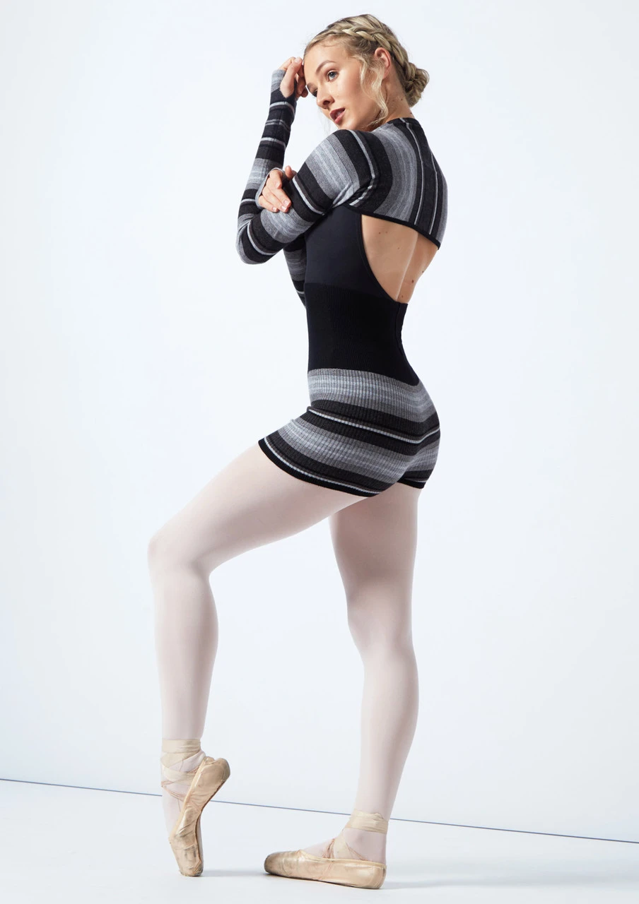 Move Dance Orchid Striped Knit Dance Shrug 5 Move Dance Orchid Striped Knit Dance Shrug - Image 3