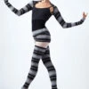Move Dance Orchid Striped Knit Dance Shrug