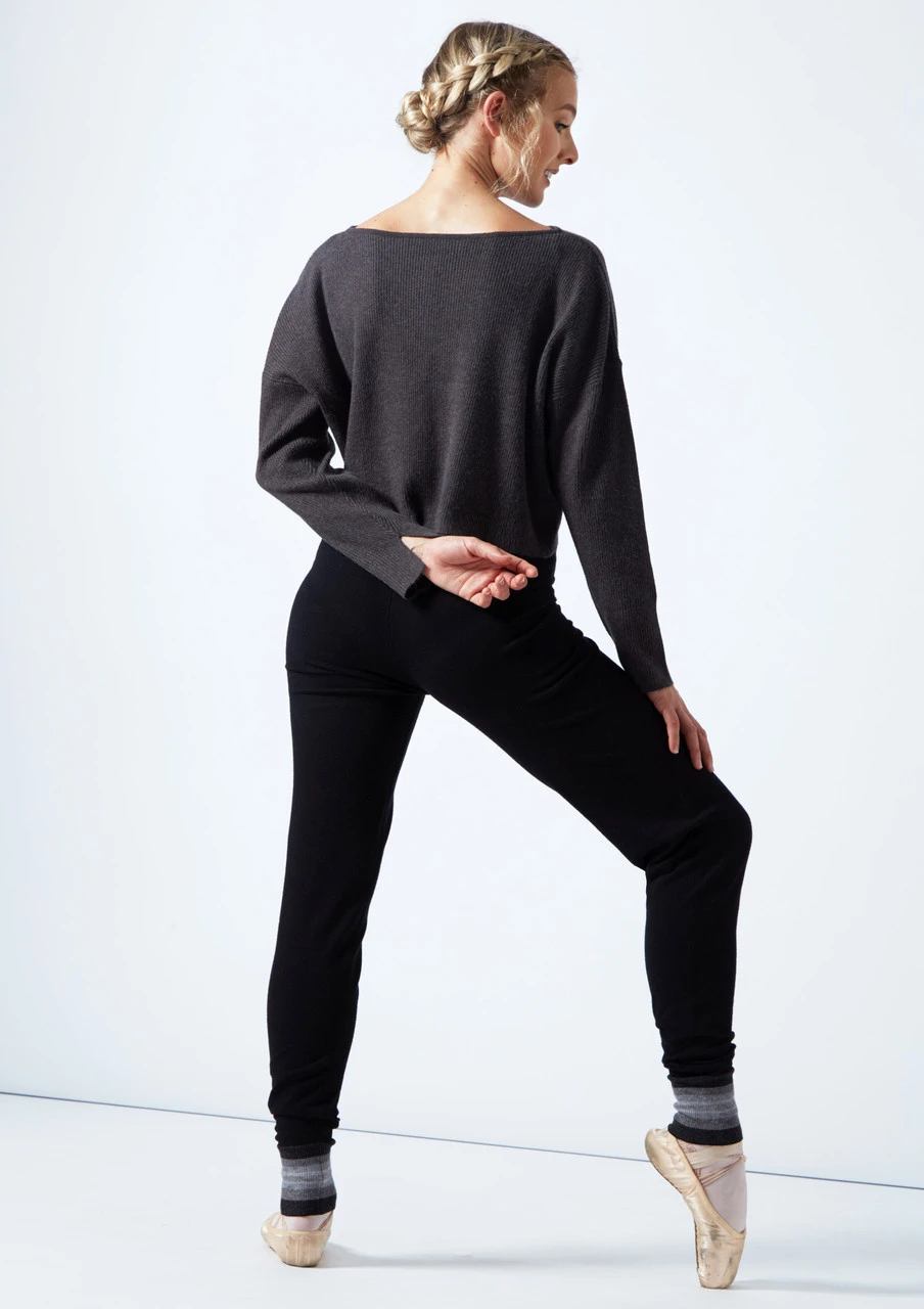 Move Dance Charm Ribbed Knit Cropped Dance Jumper 4 Move Dance Charm Ribbed Knit Cropped Dance Jumper - Image 2