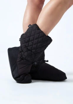 Move Dance Willow Warm Up Booties -dance costume moz0901 black front 1 65405.1678885140