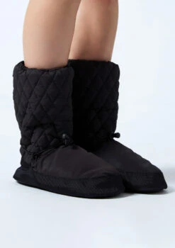 Move Dance Willow Warm Up Booties -dance costume moz0901 black front 2 64876.1678885135