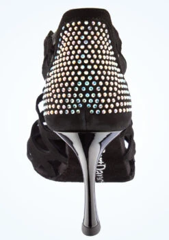 Port Dance Lara Dance Shoe 2.8" -dance costume pd814lara blk back 1 64614.1678885260