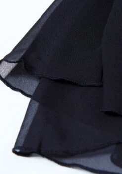 Move Dance Eris Asymmetric Lyrical Half Skirt -dance costume r0020 black swatch 1 27752.1678884615