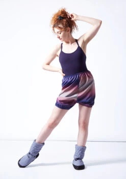 So Danca Dream Warm Up Shorts -dance costume rde2624 navy front 2 64463.1696332681