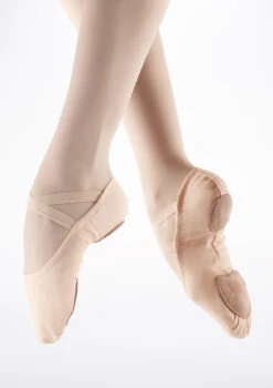 So Danca SD16 Stretch Split Sole Canvas Ballet Shoe - Pink -dance costume sd16 so danca sd16 stretch split sole canvas ballet shoe pink main image T 06535.1696981489