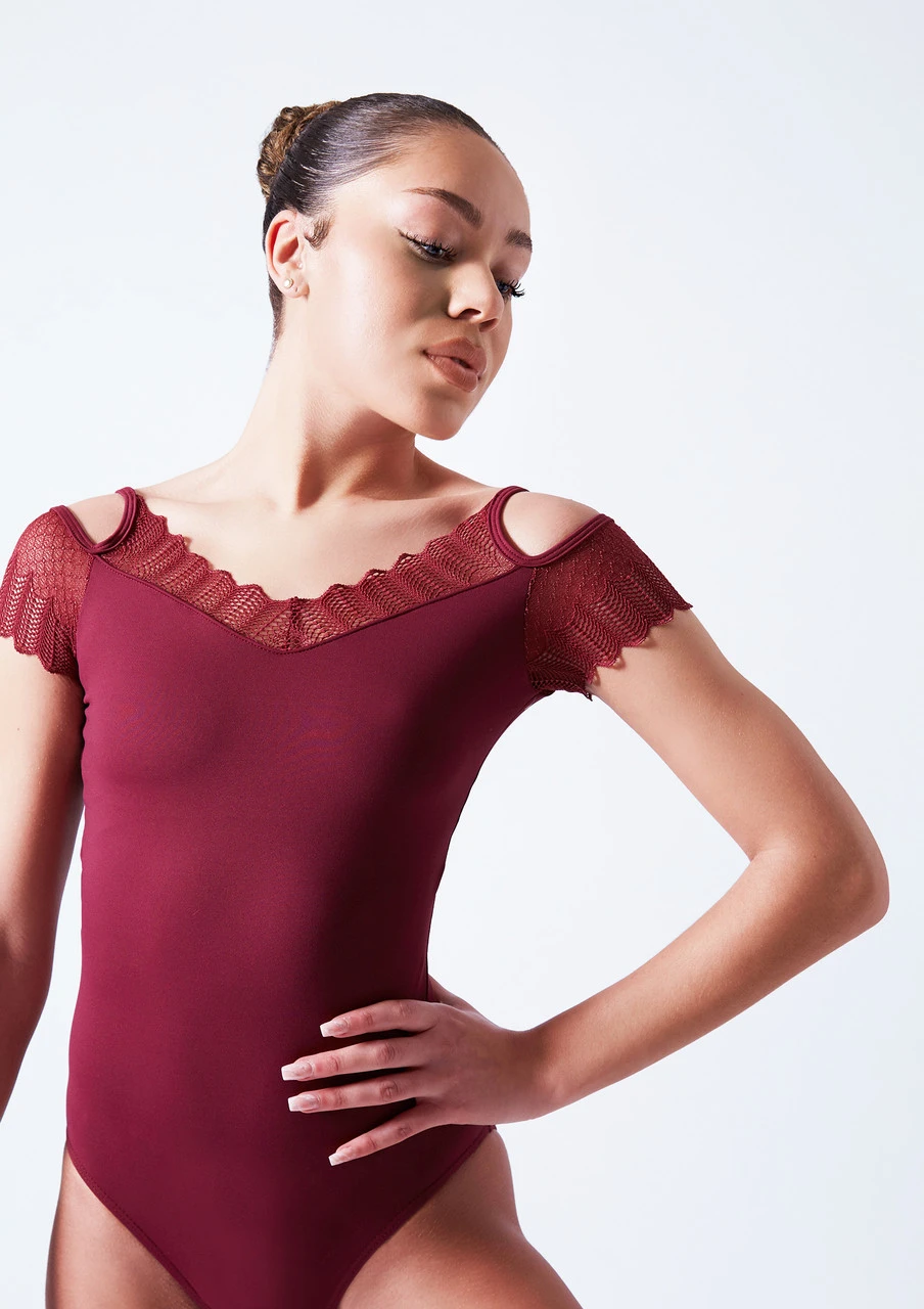 So Danca Lace Cold Shoulder Leotard 5 So Danca Lace Cold Shoulder Leotard - Image 3