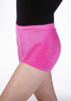 Tappers & Pointers Velvet Gymnastic Shorts 18 Tappers & Pointers Velvet Gymnastic Shorts -dance costume ta velmicro tappers pointers velvet gymnastic shorts pink front 27157.1678886441