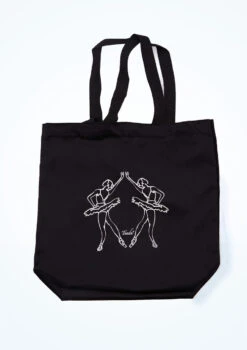 Tendu Velour Tote Bag -dance costume tet1085 black front t 77655.1698711927