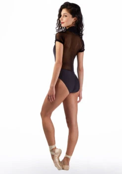 Ballet Rosa Velour Short Sleeve Leotard