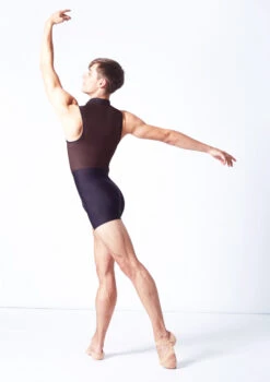Wear Moi Capri Mens Biketard -dance costume wmcapri brown back 77510.1698103278