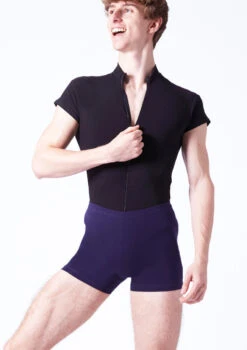 Wear Moi Condor Mens Zip Leotard -dance costume wmcondor black front t 15665.1698103278