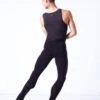Wear Moi Hamada Mens Footless Tight -dance costume wmhamada black back 29752.1695165841